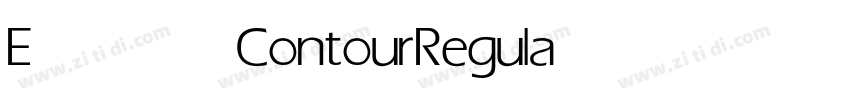 Eras Contour Regular字体转换